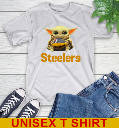 NFL Football Pittsburgh Steelers Baby Yoda Star Wars Shirt T-Shirt 12