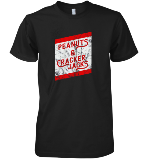 Vintage Baseball Shirt Peanuts and Cracker Jacks Premium Men's T-Shirt