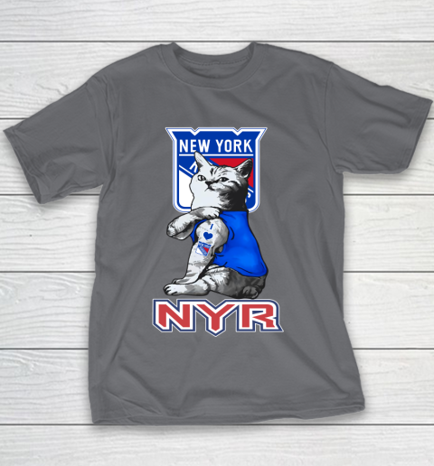 NHL My Cat Loves New York Rangers Hockey Youth T-Shirt 5