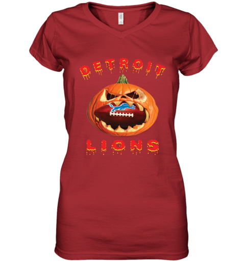 NFL Detroit Lions Halloween Pumpkin Football Sports T Shirt