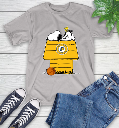 Indiana Pacers NBA Basketball Snoopy Woodstock The Peanuts Movie T-Shirt 12
