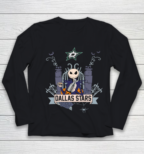 Dallas Stars Stanley Cup Champions 2020 Jack Skellington Halloween Youth Long Sleeve