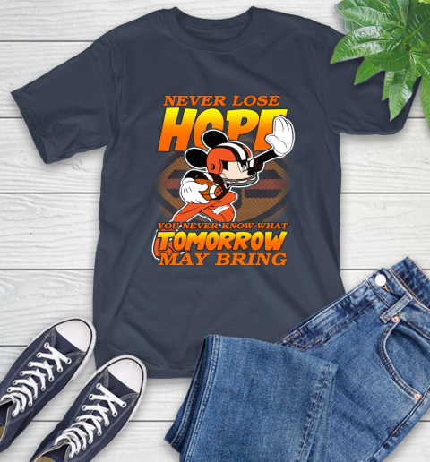 Cleveland Browns NFL Football Mickey Disney Never Lose Hope T-Shirt 3