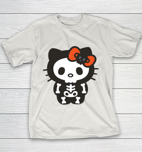 Hello Kitty Skeleton Halloween Youth T-Shirt 8