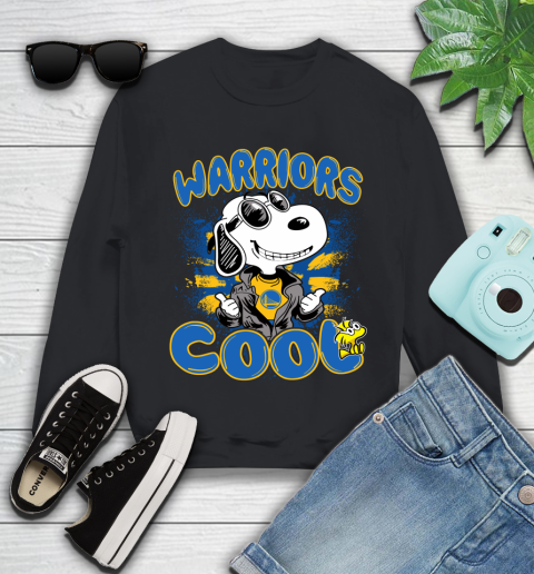 NBA Basketball Golden State Warriors Cool Snoopy Shirt Youth Sweatshirt