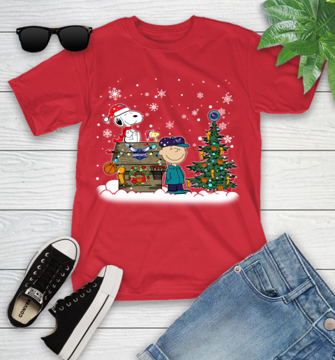 Charlotte Hornets NBA Basketball Christmas The Peanuts Movie Snoopy Championship Youth T-Shirt 13