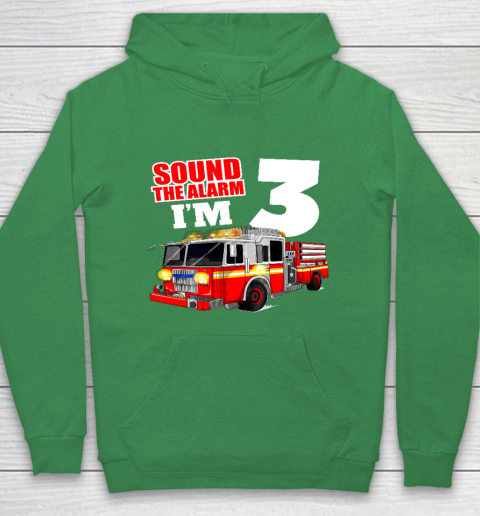Kids Fire Truck 3rd Birthday T Shirt Boy Firefighter 3 Years Old Hoodie 5