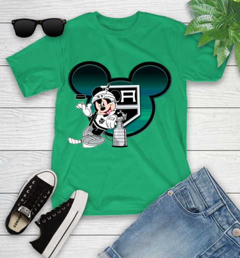 NHL Los Angeles Kings Stanley Cup Mickey Mouse Disney Hockey T Shirt Youth T-Shirt 6