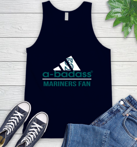MLB A Badass Seattle Mariners Fan Adidas Baseball Sports Tank Top 2