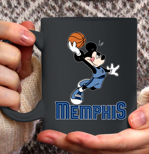 NBA Basketball Memphis Grizzlies Cheerful Mickey Mouse Shirt Ceramic Mug 11oz