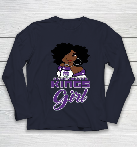 Sacramento Kings Girl NBA Youth Long Sleeve 3