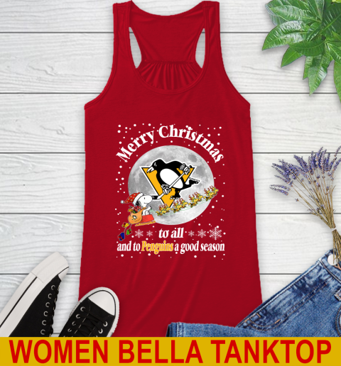 Pittsburgh Penguins Merry Christmas To All And To Penguins A Good Season NHL Hockey Sports Racerback Tank 4