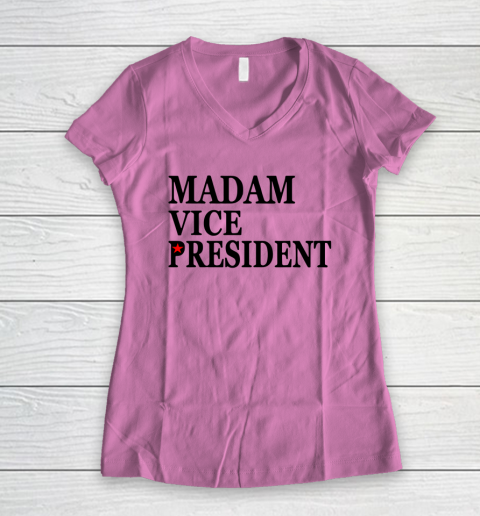 Madam Vice President Women's V-Neck T-Shirt 8