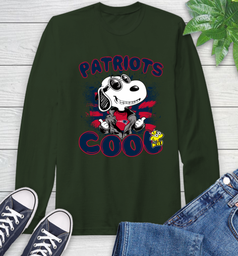 NFL Football New England Patriots Cool Snoopy Shirt Long Sleeve T-Shirt 6