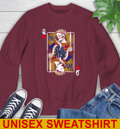 MLB Baseball New York Yankees The Queen Of Hearts Card Shirt Sweatshirt 6
