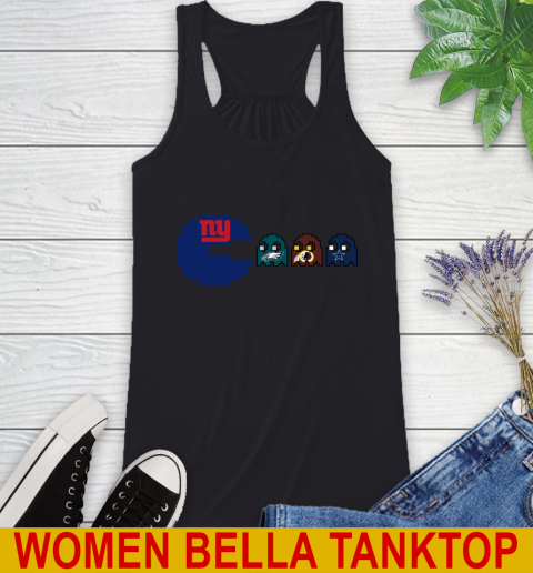 New York Giants NFL Football Pac Man Champion Racerback Tank 3 New York Giants NFL Football Pac Man Champion Racerback Tank - Image 3