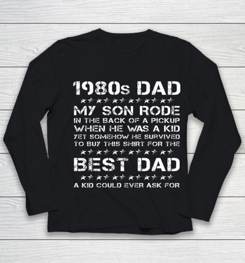 Funny 1980s Dad Boy Dad And Son Father's Day Youth Long Sleeve