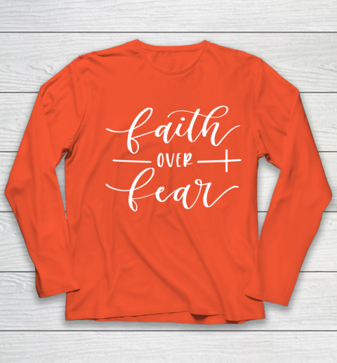Faith Over Fear Cross Youth Long Sleeve 3