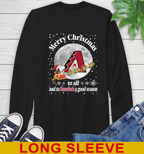 Arizona Diamondbacks Merry Christmas To All And To Diamondbacks A Good Season MLB Baseball Sports Long Sleeve T-Shirt