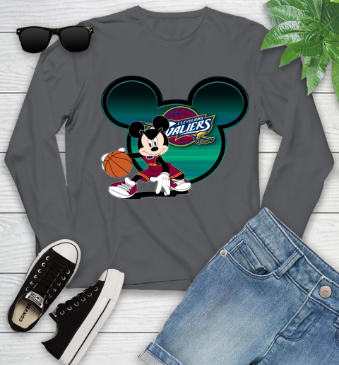 NBA Cleveland Cavaliers Mickey Mouse Disney Basketball Youth Long Sleeve 8