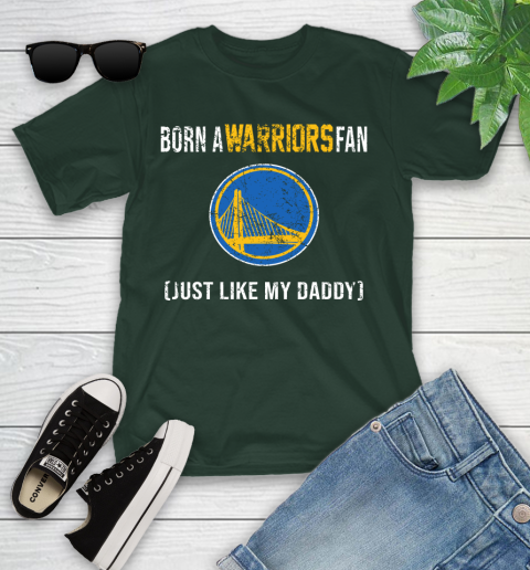 NBA Golden State Warriors Loyal Fan Just Like My Daddy Basketball Shirt Youth T-Shirt 4