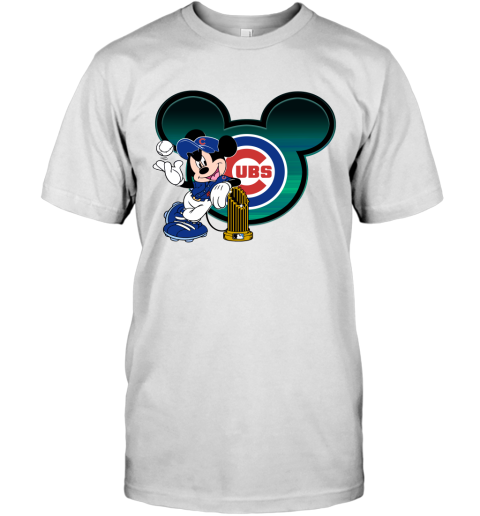 MLB Chicago Cubs Mickey Mouse Donald Duck Goofy Baseball T Shirt