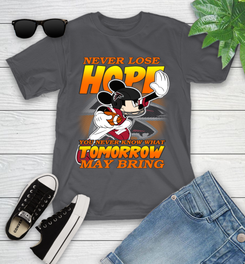 Atlanta Falcons NFL Football Mickey Disney Never Lose Hope (1) Youth T-Shirt 6