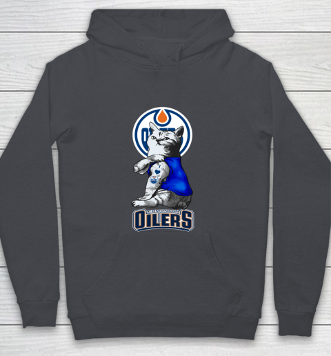 NHL My Cat Loves Edmonton Oilers Hockey Youth Hoodie 5