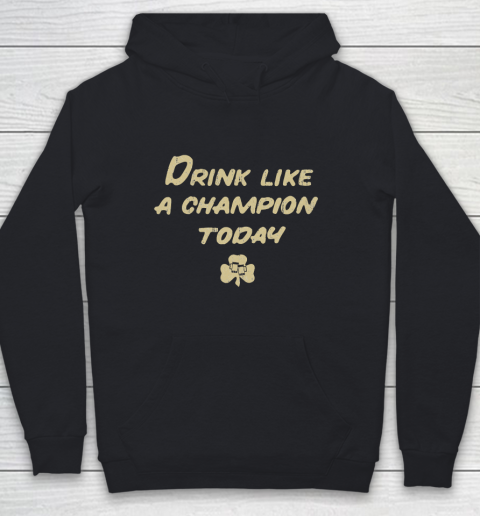 Beer Lover Funny Shirt Drink Like a Champion  South Bend Style Dark Blue Youth Hoodie