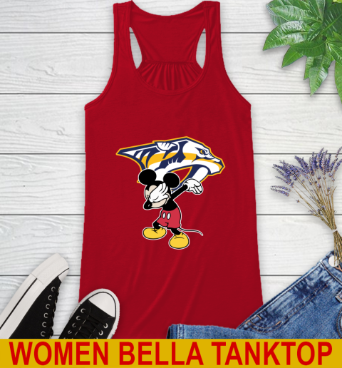 Nashville Predators NHL Hockey Dabbing Mickey Disney Sports Racerback Tank 7 Nashville Predators NHL Hockey Dabbing Mickey Disney Sports Racerback Tank - Image 7