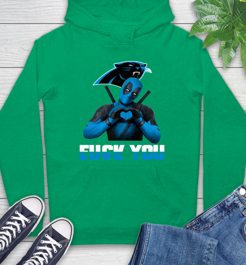 NHL Carolina Panthers Deadpool Love You Fuck You Football Sports Hoodie 8