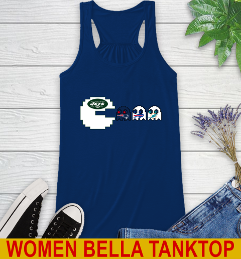 New York Jets NFL Football Pac Man Champion Racerback Tank 9