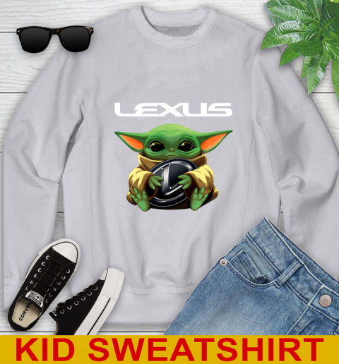 Star Wars Baby Yoda Hugs Lexus Car Shirt 111