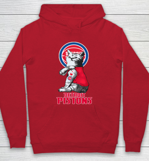 NBA Basketball My Cat Loves Detroit Pistons Hoodie 7