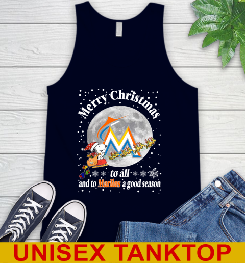 Miami Marlins Merry Christmas To All And To Marlins A Good Season MLB Baseball Sports Tank Top 2