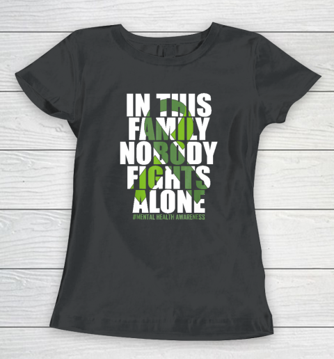 Mental Health Awareness Ribbon Family You Matter Kindness Women's T-Shirt
