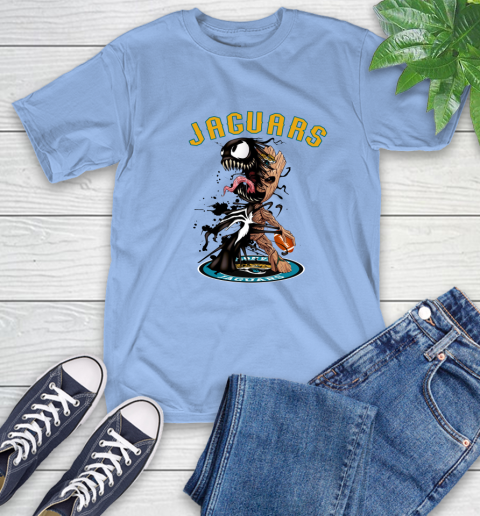 NFL Jacksonville Jaguars Football Venom Groot Guardians Of The Galaxy T-Shirt 11