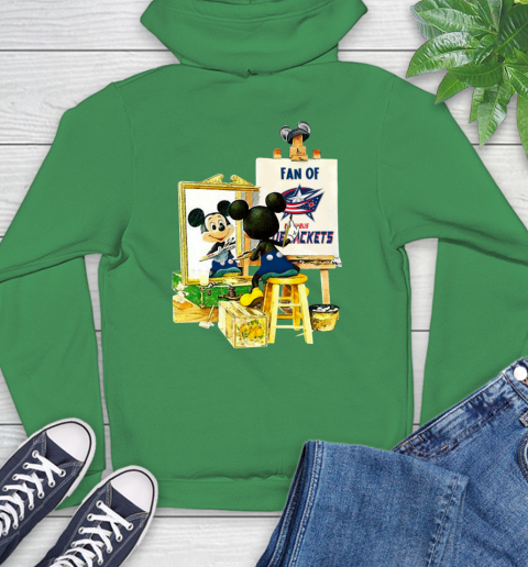 NHL Hockey Columbus Blue Jackets Mickey Drawing Shirt 21