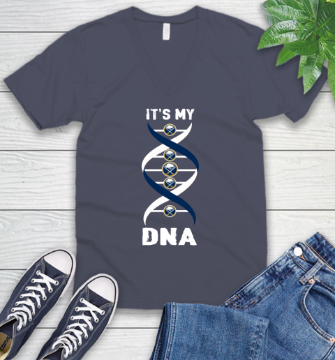 Buffalo Sabres NHL Hockey It's My DNA Sports V-Neck T-Shirt 8