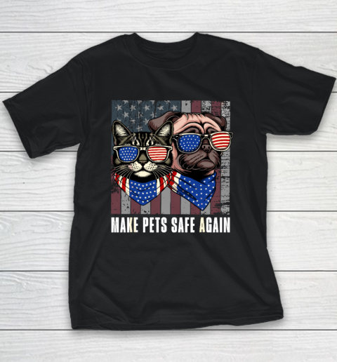 Make Pets Safe Again Trump Harris Debate Eating The Dogs Cat Youth T-Shirt