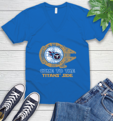 NFL Come To The Tennessee Titans Wars Football Sports V-Neck T-Shirt 5