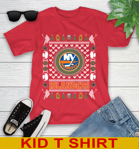 New York Islanders Merry Christmas NHL Hockey Loyal Fan Youth T-Shirt 11