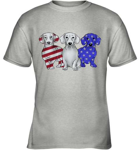 Dachshund American Flag Youth T-Shirt