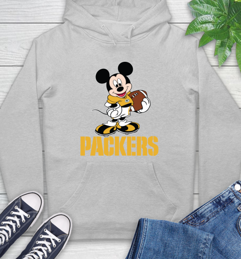 NFL Football Green Bay Packers Cheerful Mickey Mouse Shirt Hoodie 6