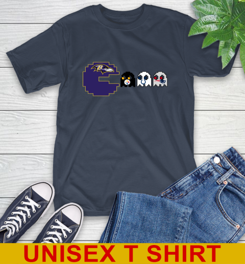 Baltimore Ravens NFL Football Pac Man Champion T-Shirt 4