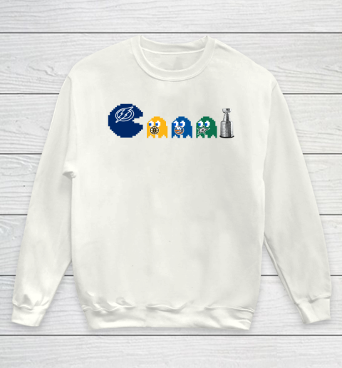 Tampa Bay Lightning x Pacman Create History For Stanley Cup Youth Sweatshirt 2