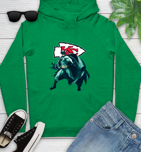 NFL Batman Football Sports Kansas City Chiefs Youth Hoodie 7