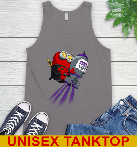 NBA Basketball Sacramento Kings Deadpool Minion Marvel Shirt Tank Top 6