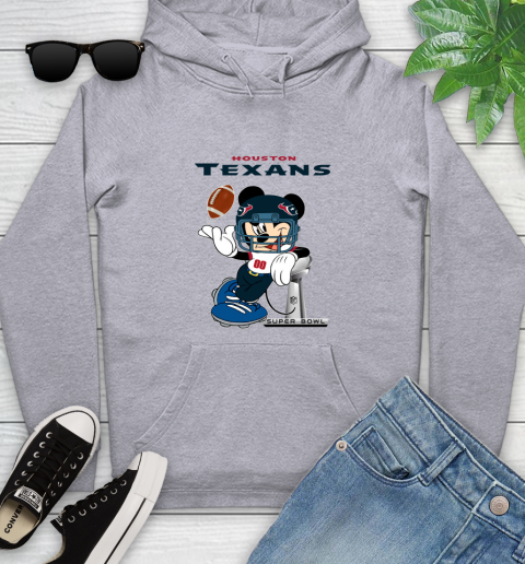 NFL Houston Texans Mickey Mouse Disney Super Bowl Football T Shirt Youth Hoodie 6