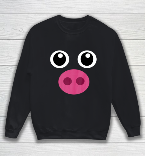 Funny Pig Face Shirt Swine Halloween Costume Gift T Shirt.JRS6TGU0CQ Sweatshirt